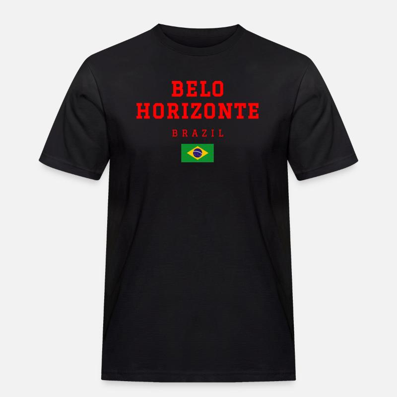 Belo Horizonte Brasilien - Männer Workwear T-Shirt - Schwarz