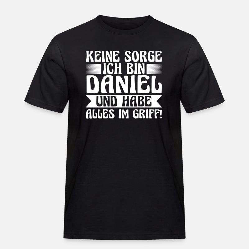 First name Daniel - Men's Workwear T-Shirt - black