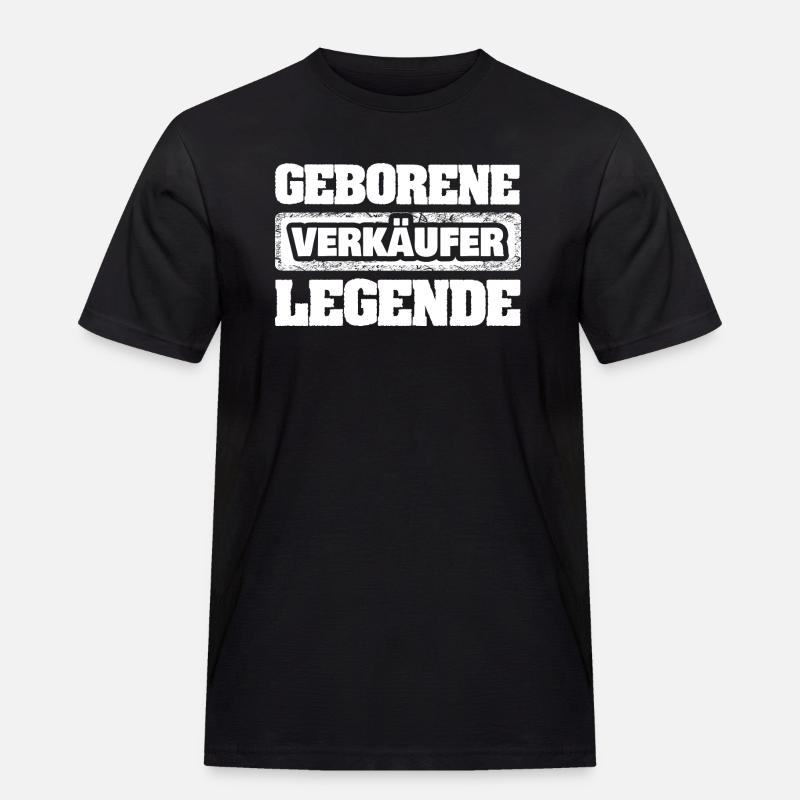 Beruf Verkäufer - Männer Workwear T-Shirt - Schwarz