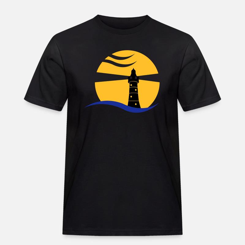 leuchtturm_02 - T-shirt Workwear homme - noir
