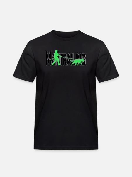 Mantrailing black / green - Men's Workwear T-Shirt - black