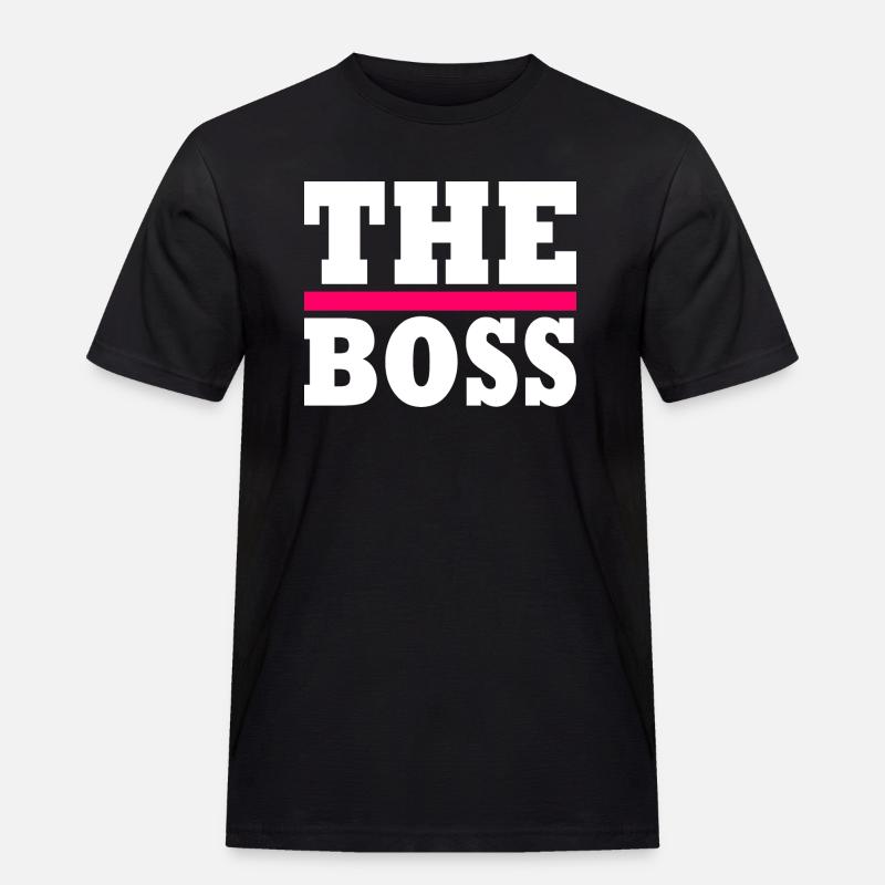 The boss - Männer Workwear T-Shirt - Schwarz