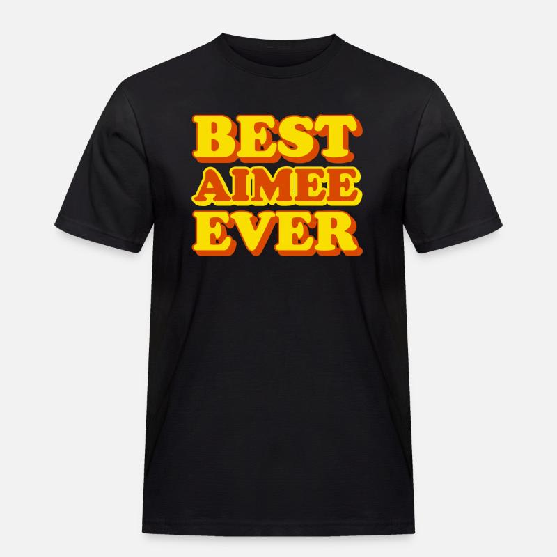 Aimee First Name Funny Gift - Men's Workwear T-Shirt - black