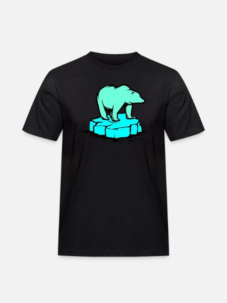 polar bear - Men's Workwear T-Shirt - black