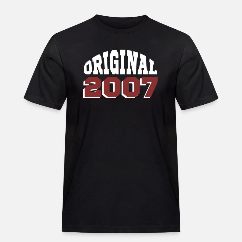 Original 2007 - Männer Workwear T-Shirt - Schwarz