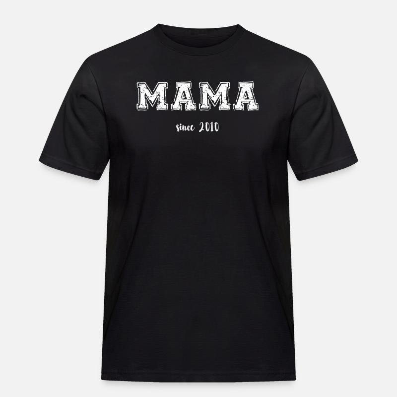 Mama 2010 - Männer Workwear T-Shirt - Schwarz