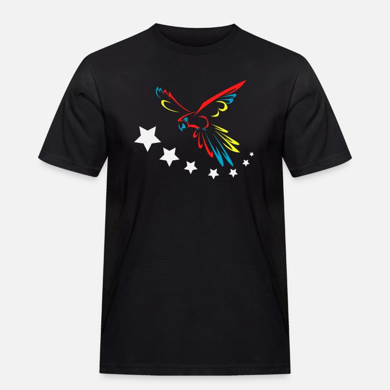 Ara-Flagge - Männer Workwear T-Shirt - Schwarz
