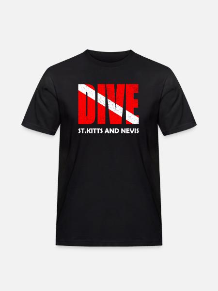Dive St. Kitts - Karibik - Caribbean - West Indies - Men's Workwear T-Shirt - black