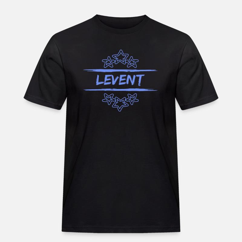 Levent als Levent - Männer Workwear T-Shirt - Schwarz