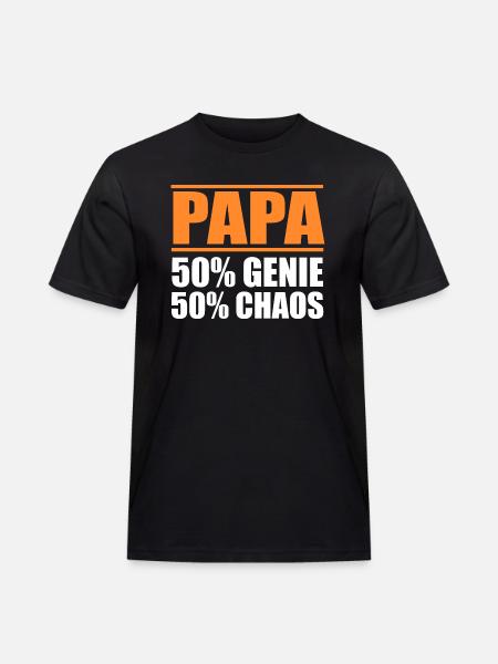 Father Dad - Men's Workwear T-Shirt - black