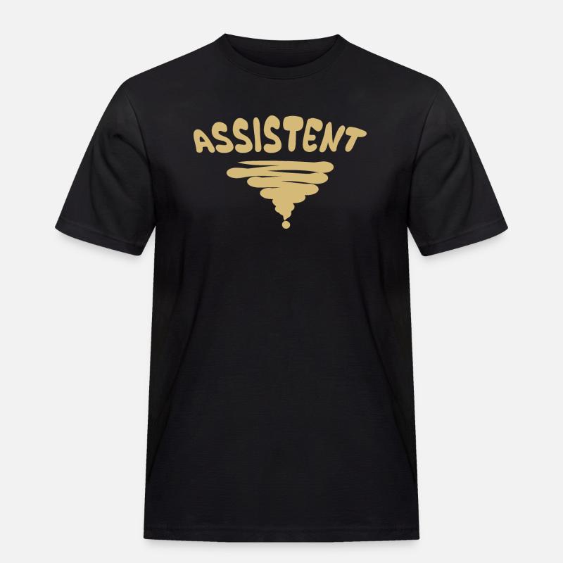 Beruf Assistent - Männer Workwear T-Shirt - Schwarz