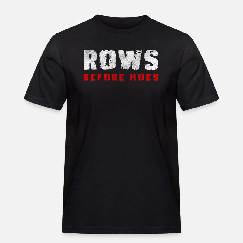 rowing machine athlete body sculling - Men's Workwear T-Shirt - black