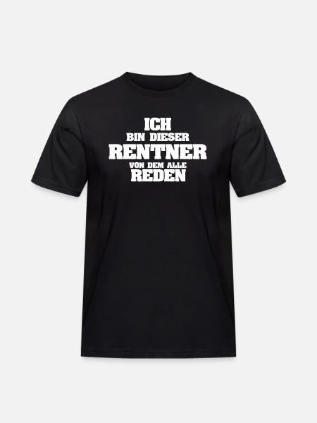Beruf Rentner - Männer Workwear T-Shirt - Schwarz