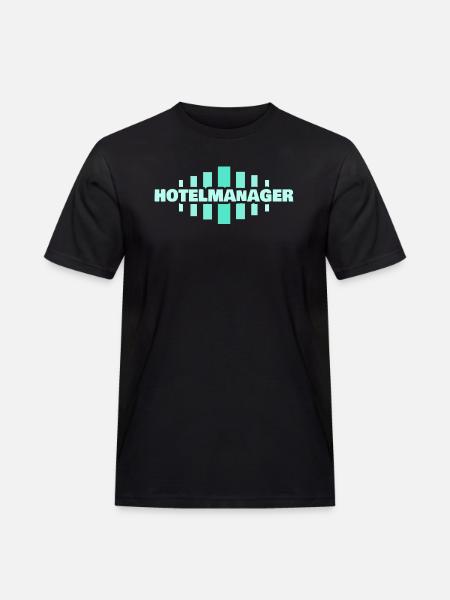 Hotelmanager als Beruf - Männer Workwear T-Shirt - Schwarz