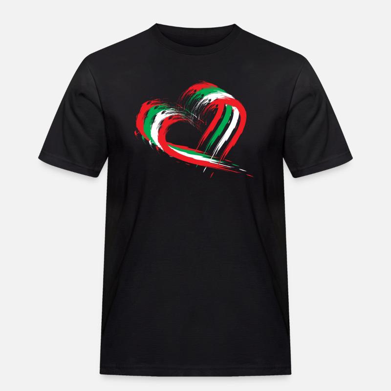 Libanon - Männer Workwear T-Shirt - Schwarz