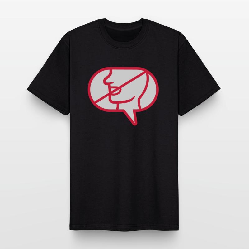 Do not communicate icon speech bubble Men's Workwear T-Shirt