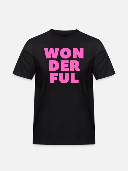 Wonderful-Wunderbar - Men's Workwear T-Shirt - black