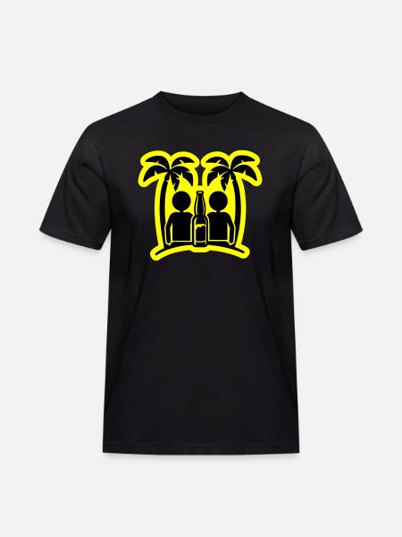 Island Beach Party Drinking - Men's Workwear T-Shirt - black
