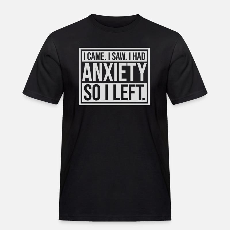 J’avais de l’anxiété en disant - T-shirt Workwear homme - noir