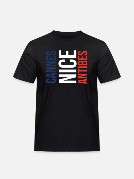 Cannes Nice Antibes (Südfrankreichgeschenk) - Männer Workwear T-Shirt - Schwarz