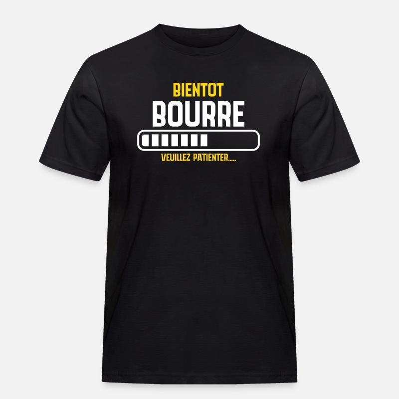 Soon drunk, please wait... - Men's Workwear T-Shirt - black
