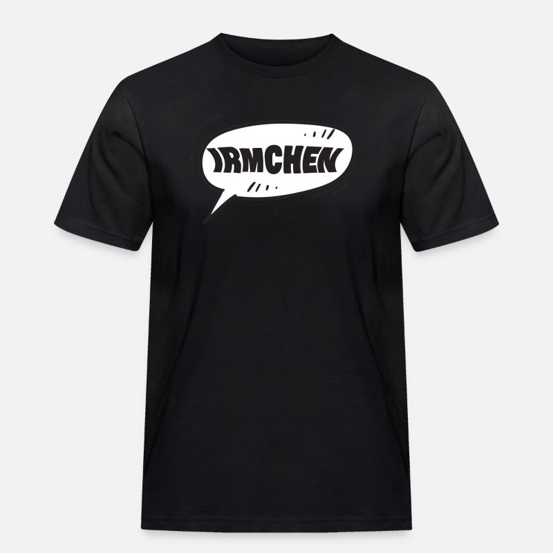 Irmchen als Irmchen - Männer Workwear T-Shirt - Schwarz