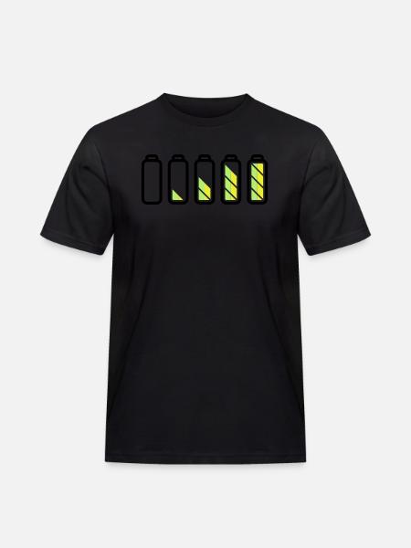 battery_loading - Men's Workwear T-Shirt - black