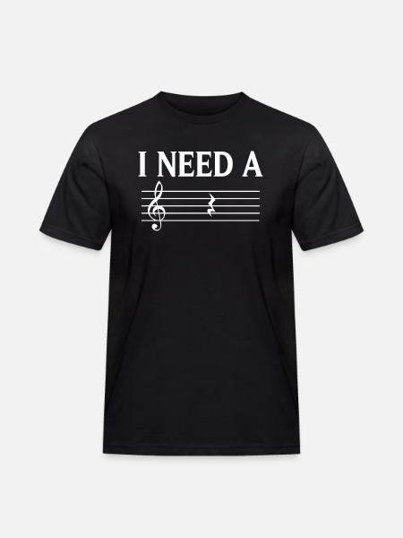 Music Teacher Music Society T-Shirt - Jeg har brug for en hvile - Herre Workwear T-Shirt - sort