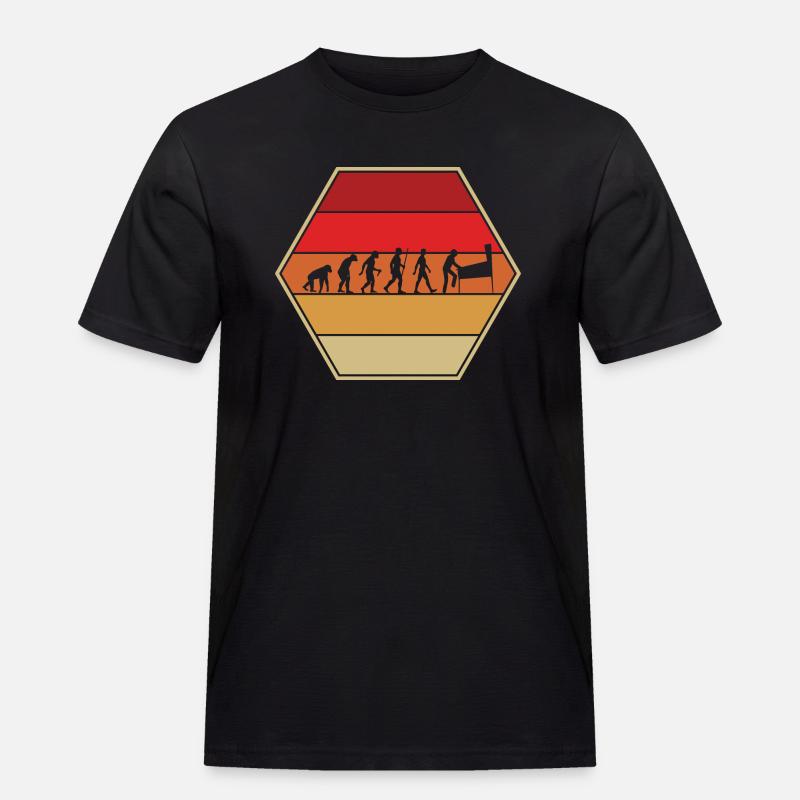 Flipperautomat Evolution Pinball Entwicklung - Männer Workwear T-Shirt - Schwarz