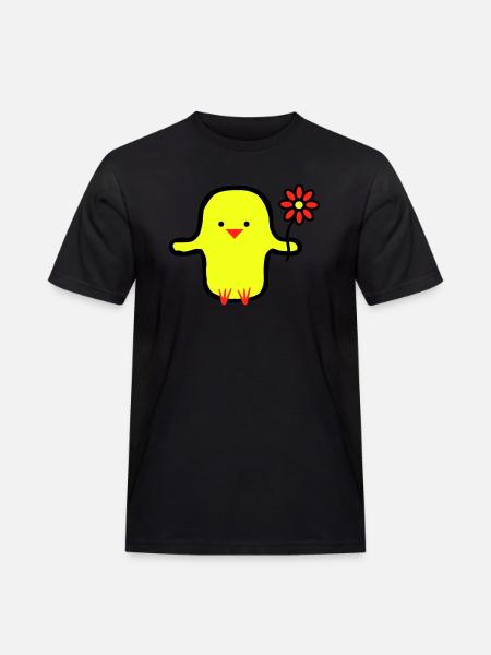 Cute Bird - Men's Workwear T-Shirt - black