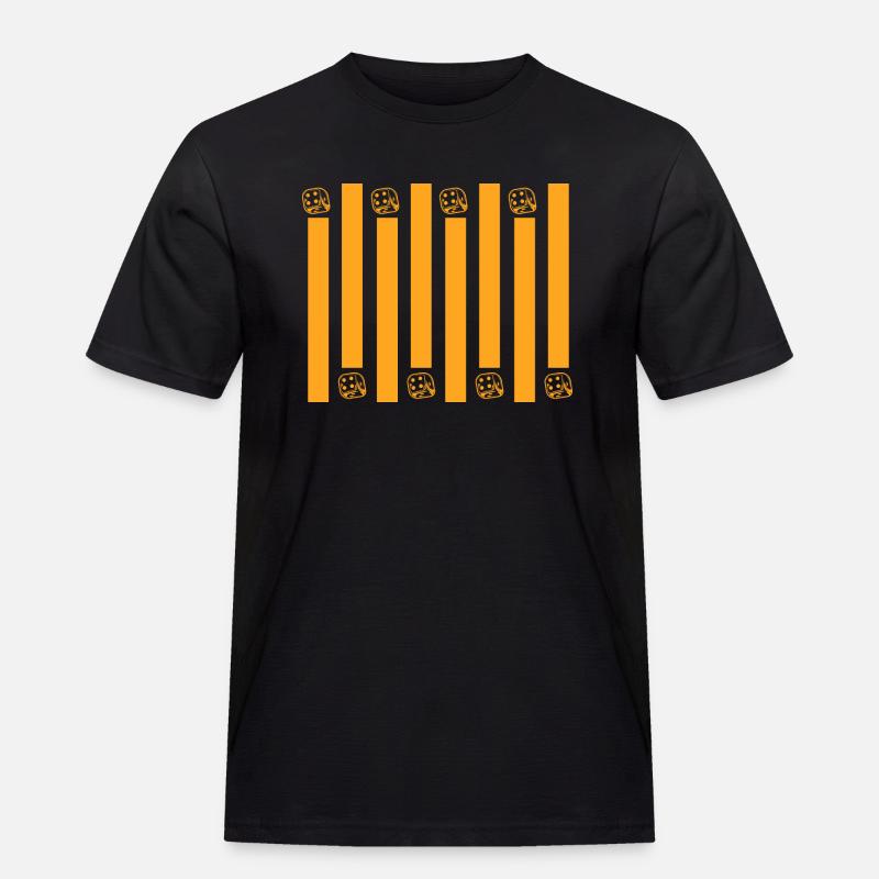 boardgame chess backgammon game night - Männer Workwear T-Shirt - Schwarz