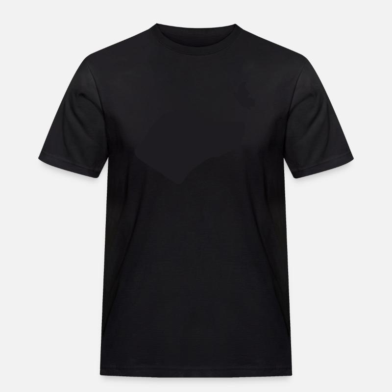 Rhodesian Ridgeback mit Schmetterling - Männer Workwear T-Shirt - Schwarz