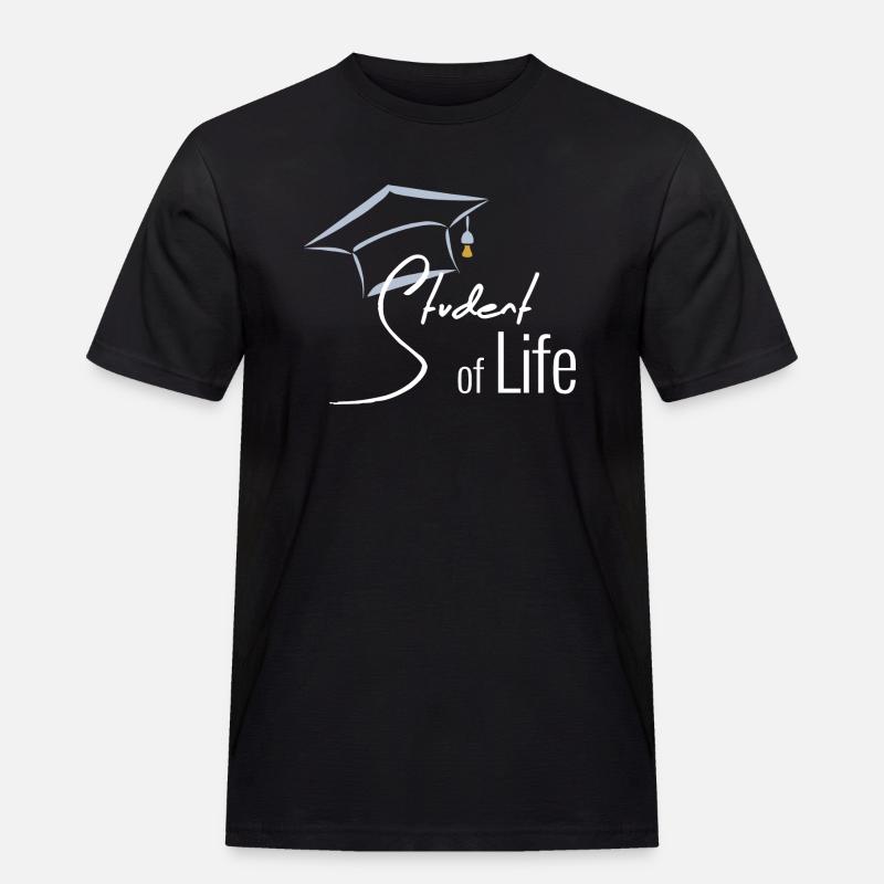 STUDENT - Männer Workwear T-Shirt - Schwarz