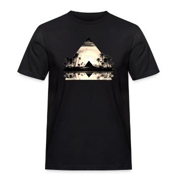 Ägypten Ägypten Isis Pharaonen Pharaonen Pyramide Afrika - Männer Workwear T-Shirt - Schwarz - Vorne - AI Model Male 178 light (178cm)