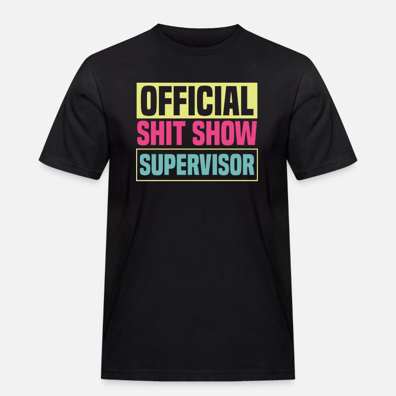 Manager Supervisor Apparel Lustig - Männer Workwear T-Shirt - Schwarz