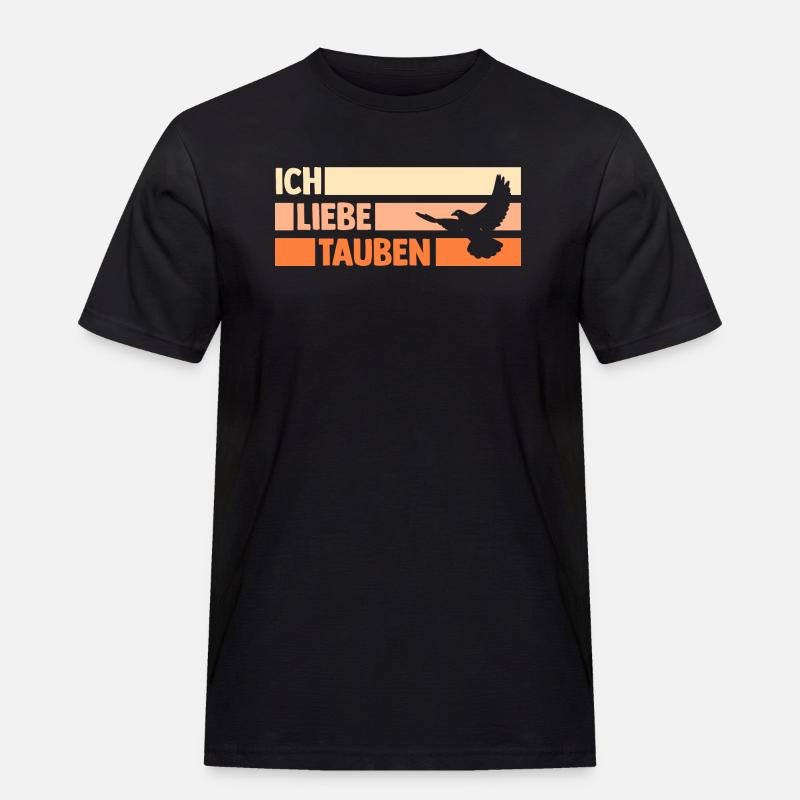 Taubenzüchter Brieftaube Tauben - Männer Workwear T-Shirt - Schwarz