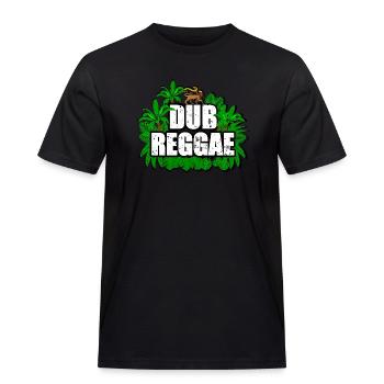 Reggae Dub - Männer Workwear T-Shirt - Schwarz - Vorne - AI Model Male 178 light (178cm)