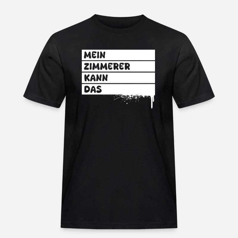 Zimmerer - Männer Workwear T-Shirt - Schwarz