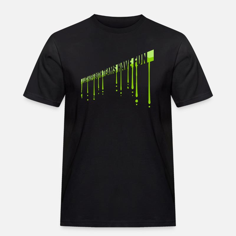 Both Teams Have Fun - Männer Workwear T-Shirt - Schwarz