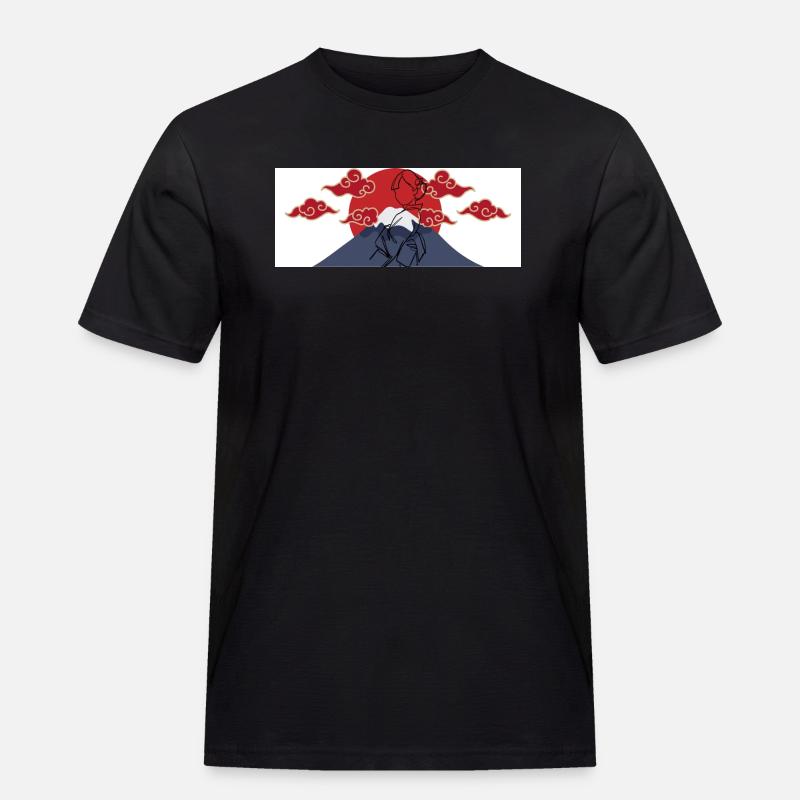 Japan Design Geschenkidee - Männer Workwear T-Shirt - Schwarz