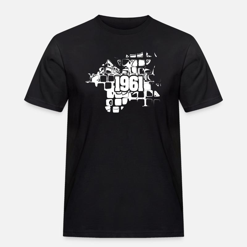 Artwork 1961 - Männer Workwear T-Shirt - Schwarz