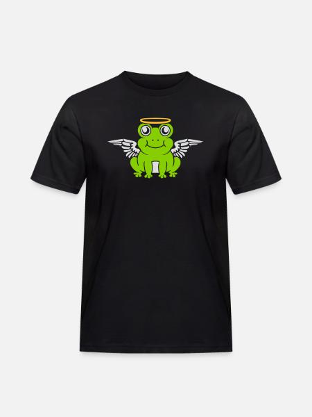 Angel Frog Wing Halo - Men's Workwear T-Shirt - black