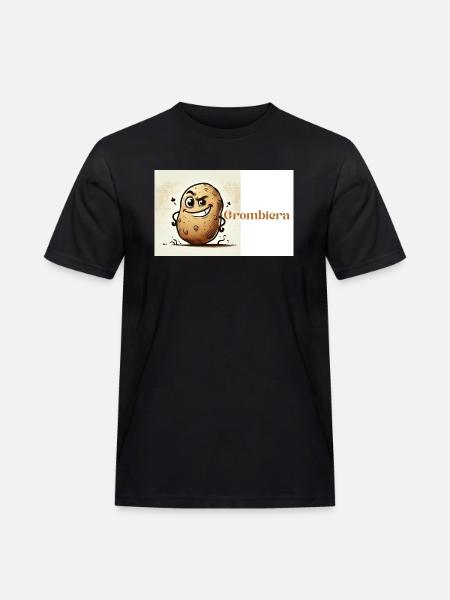 Grombiera - Männer Workwear T-Shirt - Schwarz