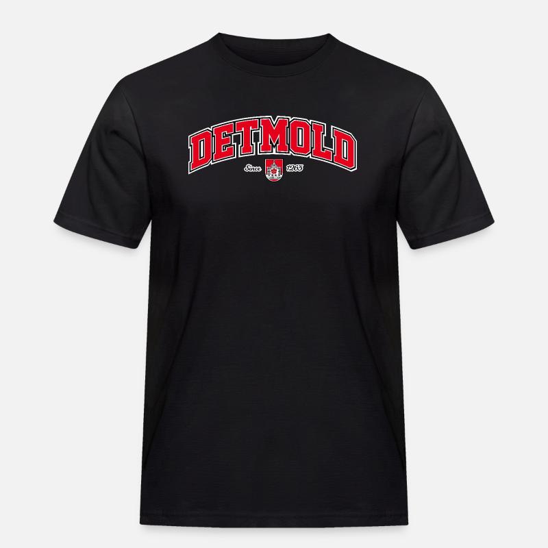 Detmold - Männer Workwear T-Shirt - Schwarz