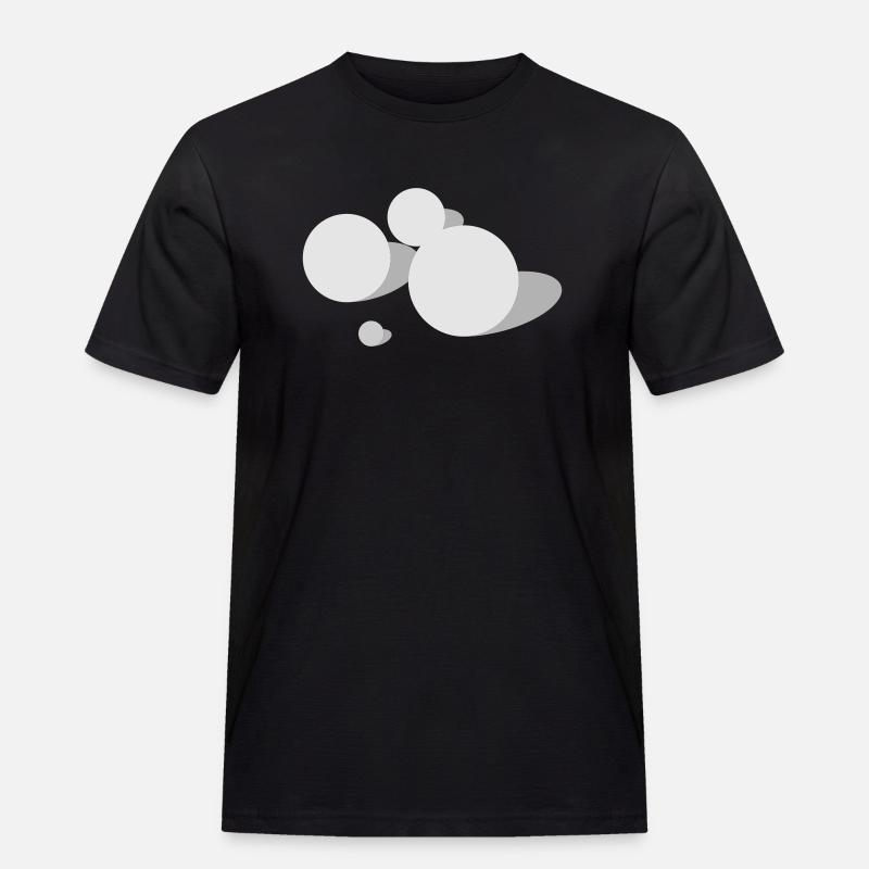 Boule 3 - Männer Workwear T-Shirt - Schwarz