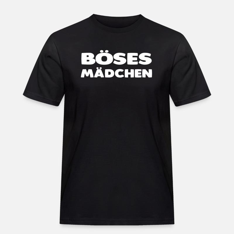 böses Mädchen - Männer Workwear T-Shirt - Schwarz