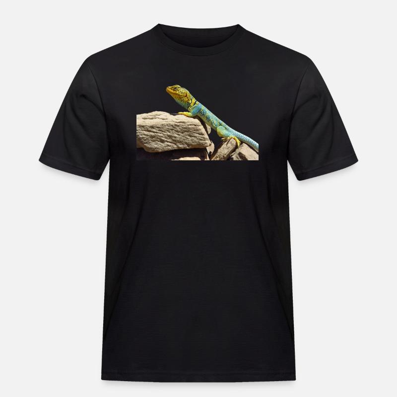 gecko lizard real lizard - Men's Workwear T-Shirt - black