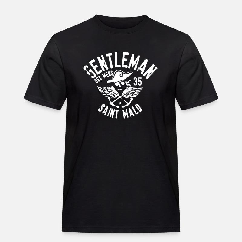Seemann - Männer Workwear T-Shirt - Schwarz