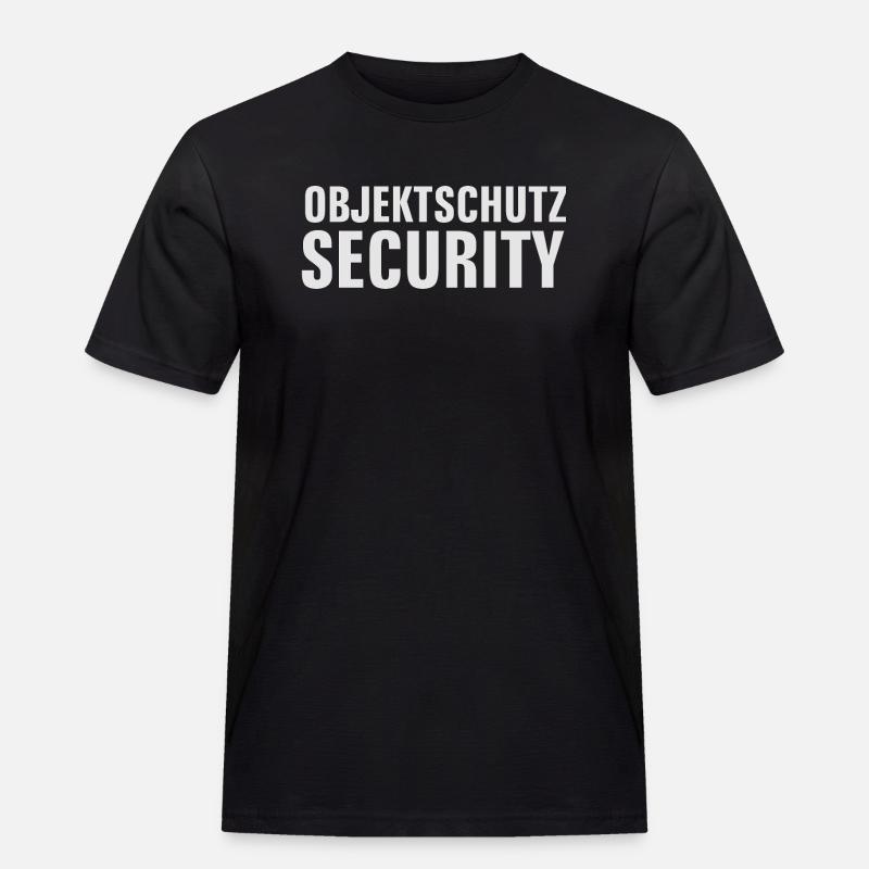 Ordnungsdienst, Security, Objektschutz - Männer Workwear T-Shirt - Schwarz