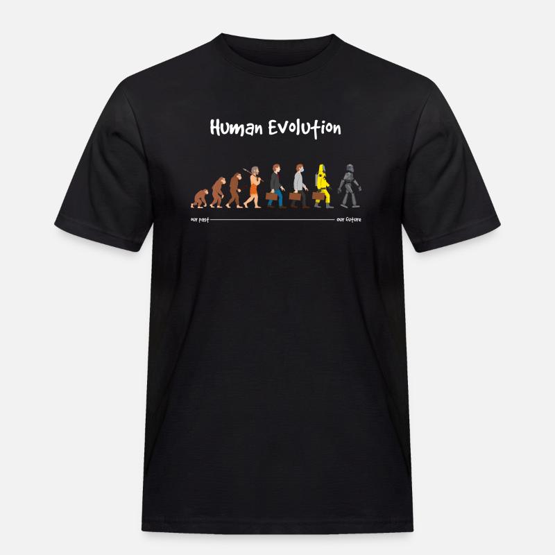 Evolution our future Dark - Men's Workwear T-Shirt - black